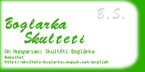 boglarka skulteti business card
